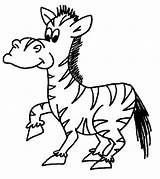 Zebra Coloring Pages Kids Color Animals Print sketch template