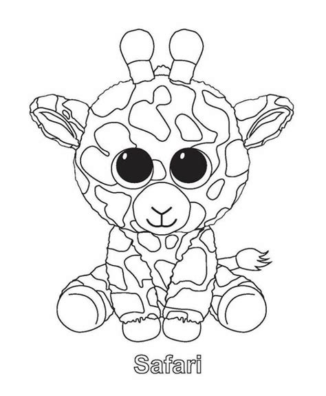 unicorn coloring page ty animals