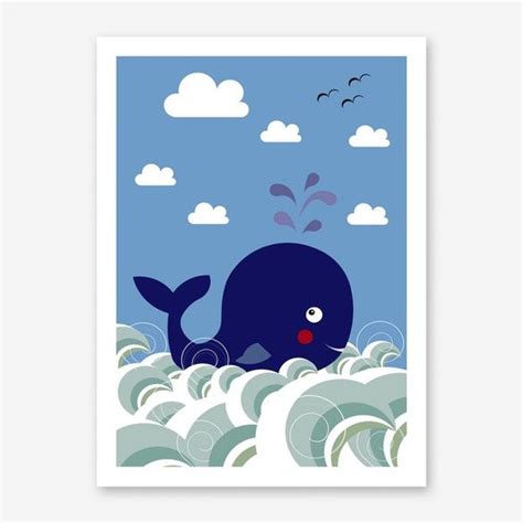 kids whale art print whale art print whale art whale wall art