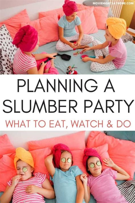 super fun slumber party ideas    eat