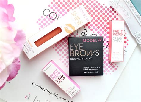 modelco cosmetics brow kit party proof lipstick ultra lip gloss