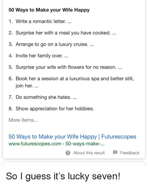 50 Ways To Make Your Wife Happy 1 Write A Romantic Letter