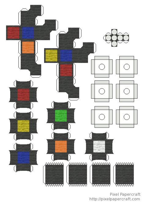 papercraft rubiks cube broken cube template templates diy