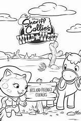 Sheriff Callie Colouring Disney Junior sketch template