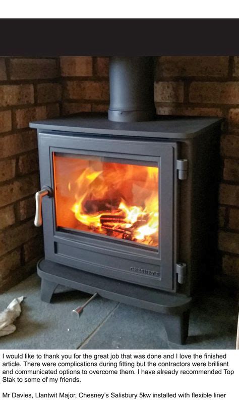 chimney converted  fit  wood burning stove living room pinterest