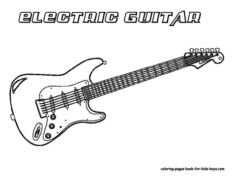 gritty guitar coloring  electric guitar instrument coloring