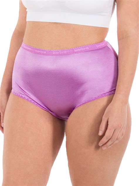 satin panties s to plus size womens underwear full coverage brief 6