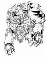 Warhammer 40k Coloring Angels Blood Pages Space Colouring Marine Book There Will Miniatures Lord Costume War Wolves sketch template