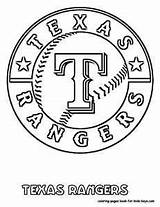 Rangers Baseball sketch template