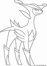 Virizion Viridium Mousquetaires Cresselia Suicune Cobalion Ohbq Coloringpages101 Pokémon sketch template