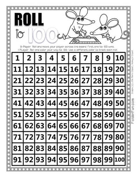 roll   game students race      printable math