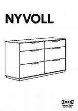 Tiroirs Commode Nyvoll Drawer Dresser Blanc Clair Ikeapedia Ikeaddict sketch template