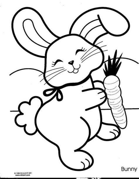 baby bunny coloring pages  toddlers