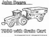 Tractor Coloring Pages Deere Trailer Drawing Print Printable Farm Kids John Colouring Getdrawings sketch template