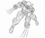 Wolverine Superheroes Deadpool sketch template