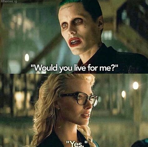would you leave for me harley and joker harley joker harley quinn harley quinn joker harley