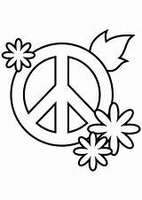 Peace Sign Coloring Pages Printable Signs Adults Simple Cliparts Clipart Flowers Keep Getcolorings Print Color Kids Symbol Library Attractive Choose sketch template