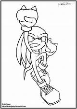 Knuckles Coloring Pages Cp10 Metal Hoverboard Deviantart Template sketch template