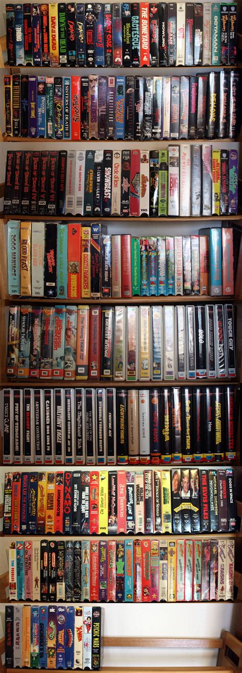 horror vhs collection x post from r vhs horror