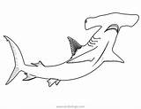 Shark Hammerhead Coloring Pages Printable Head Sharks Color Big Kids Xcolorings Popular 105k 1280px Resolution Info Type  Size Jpeg sketch template