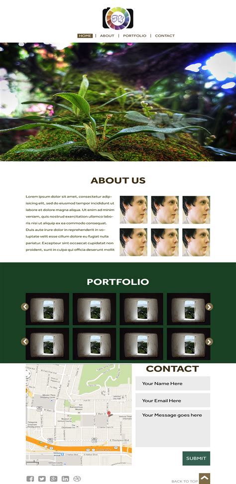 simple single page psd  behance