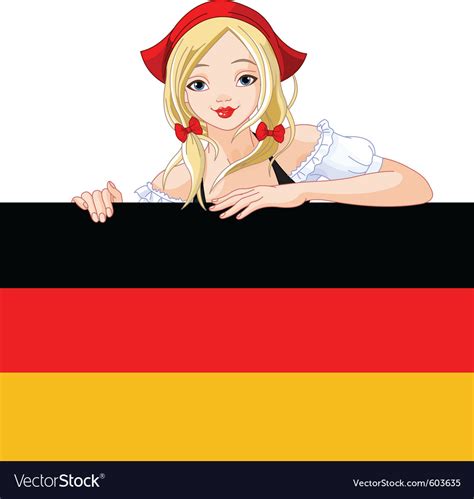 Oktoberfest German Girl Royalty Free Vector Image
