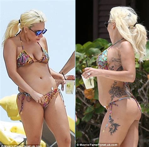 Welcome To Niggavibes Lady Gaga Flaunts Sexy Bod In Colourful Thong Bikini
