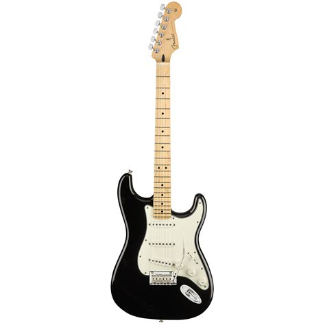 fender player stratocaster mn blk electric guitar