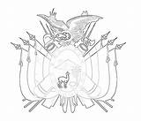 Bolivia Escudo sketch template