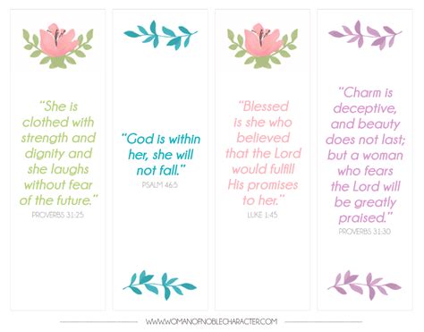 bible verse bookmarks    printable