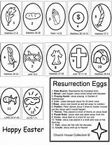 Easter Resurrection Eggs Coloring Pages Sunday Printables Craft School Egg Church Printable Activity Crafts Kids Bible Story Churchhousecollection Collection House sketch template