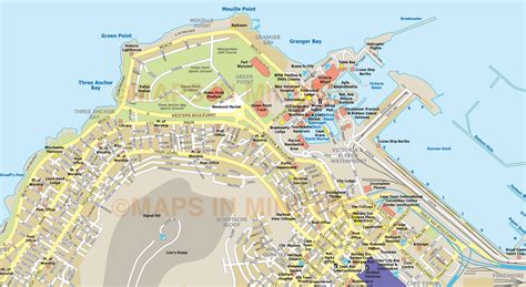 cape town city map  illustrator   digital vector maps