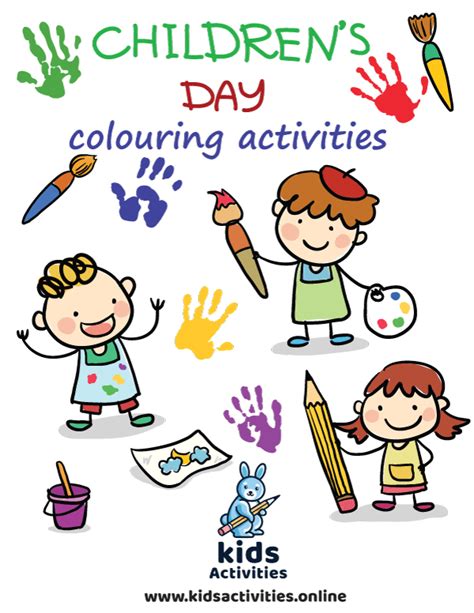 printable childrens day colouring activities  kids activities