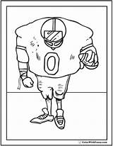 Football Coloring Pages Defensive Sheet Sheets Print College Colorwithfuzzy Pdf sketch template
