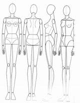 Mannequin Sketch Fashion Template Templates Drawing Figure Back Body Figures Front Sketches Models Model Illustration Croquis Human Anatomy Draw Doll sketch template