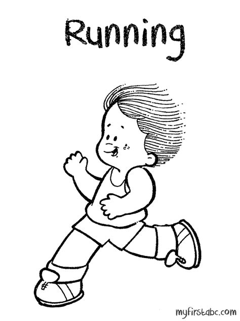running coloring pages getcoloringpagescom