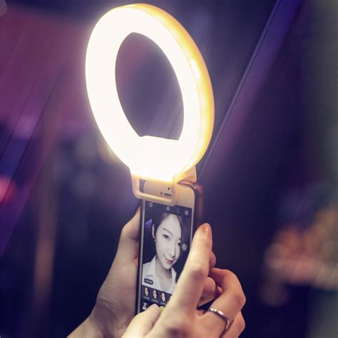 Usb Charge Led Selfie Ring Light For Iphone X 8 7 Xs Phone