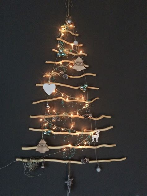 kerstboom van takken chandelier ceiling lights lighting diy home decor candelabra