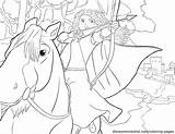 Merida Coloring Disney Brave Pages Angus Adult Sheets Princess sketch template