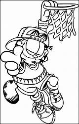 Garfield Basketball Kobe Odie sketch template