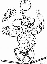 Coloring Pages Juggling Getcolorings Carnival sketch template