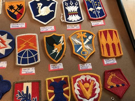 vintage  military unit patches infantry armor special units etsy