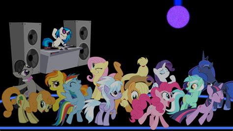 mlp fim wallpaper ponies   dance floor  game beatx  deviantart