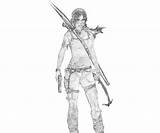 Croft Tomb Lara Coloring Riders Characters Pages Printable sketch template