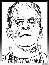 Frankenstein Drawing Coloring Pages Draw Step Monster Drawings Cartoon Halloween Horror Tattoo Easy Monsters Sketches Movie Printable Face Stencil Getcolorings sketch template