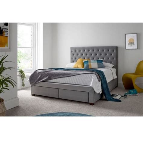 casa vicky two drawer bed frame double leekes