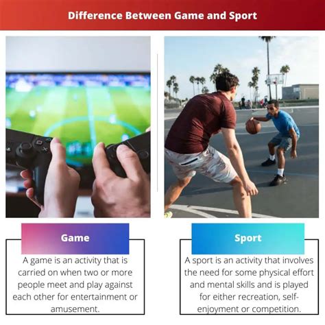 difference  game  sport