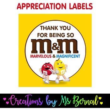 appreciation mms labels teacher appreciation week appreciation