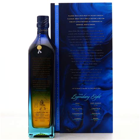 johnnie walker blue label legendary   anniversary cl whisky auctioneer