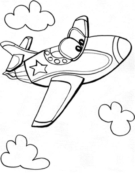 airplane colouring sheets learning printable
